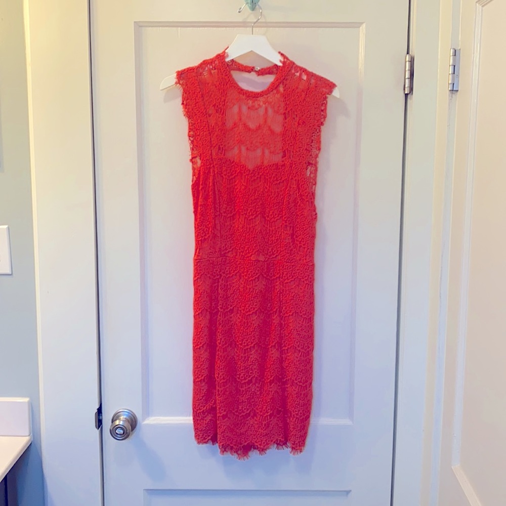 Free People backless lace dress